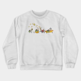 Fat Mike on the Chicken Scooter Crewneck Sweatshirt